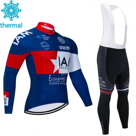 Completo Maglia ML + Pantaloncino con bretelle ML 2020 IAM Cycling Winter Invernale N002